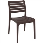 Ares Hospitality Chair Chocolate 480W x 580D x 820H x 450 No Arms Boxed