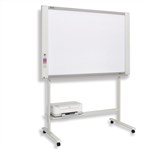 Electric Two Screen Magnetic Electronic Whiteboard White 1800x910mm Visionchart