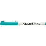 Artline 210 Fineliner Pen 06mm Turquoise Bx12