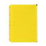 Marbig Binder Wallet With Side Zip Pocket Yellow