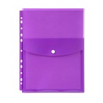 Marbig Binder Wallet With Top Opening Pocket Purple