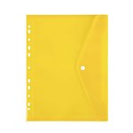 MArbig Binder Wallet With Side Button Closure Yellow