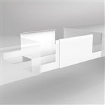 Adjustable Double Sided Cable Tray Bridge White
