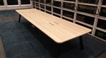 Alpha Executive Boardroom Table  L 4000 x W 1200 x D 25mm  Laminex Natural Walnut 068
