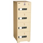 Defiance Bf680E4 Filing Cab Digital 4 Drw1Hr Fire 300Kg