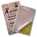 Xpress Restaurant Docket Book Carbonless Narrow Duplicate 170x85mm 50set Bx100