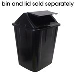 Italplast Kitchen Bin BASE Only 32L Black