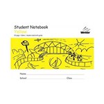 Student Note Book Yellow Landscape 32 Page  Double Ruled 10mm Guide 175x240mm Each