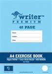 Writer Premium Exercise Book A4 48 Page 11mm Solid Ruled  Margin 