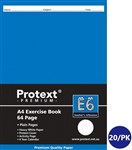 Protext PP Cover  Exercise Book  Plain Pages A4  64 Page  E6