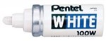Pentel White Paint Marker Bullet Nib100W Stubby  Box Of 12