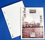 Olympic A4 Graph Pad 5mm Squares 25 Leaf